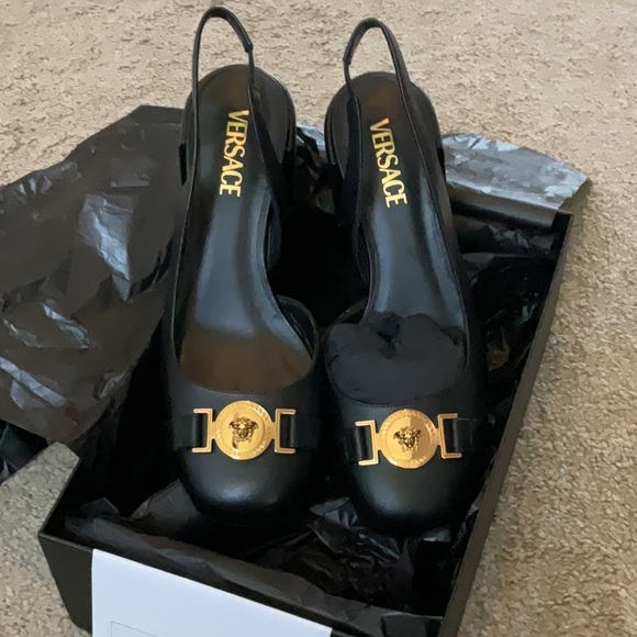 Versace Shoes - Versace sling back pumps